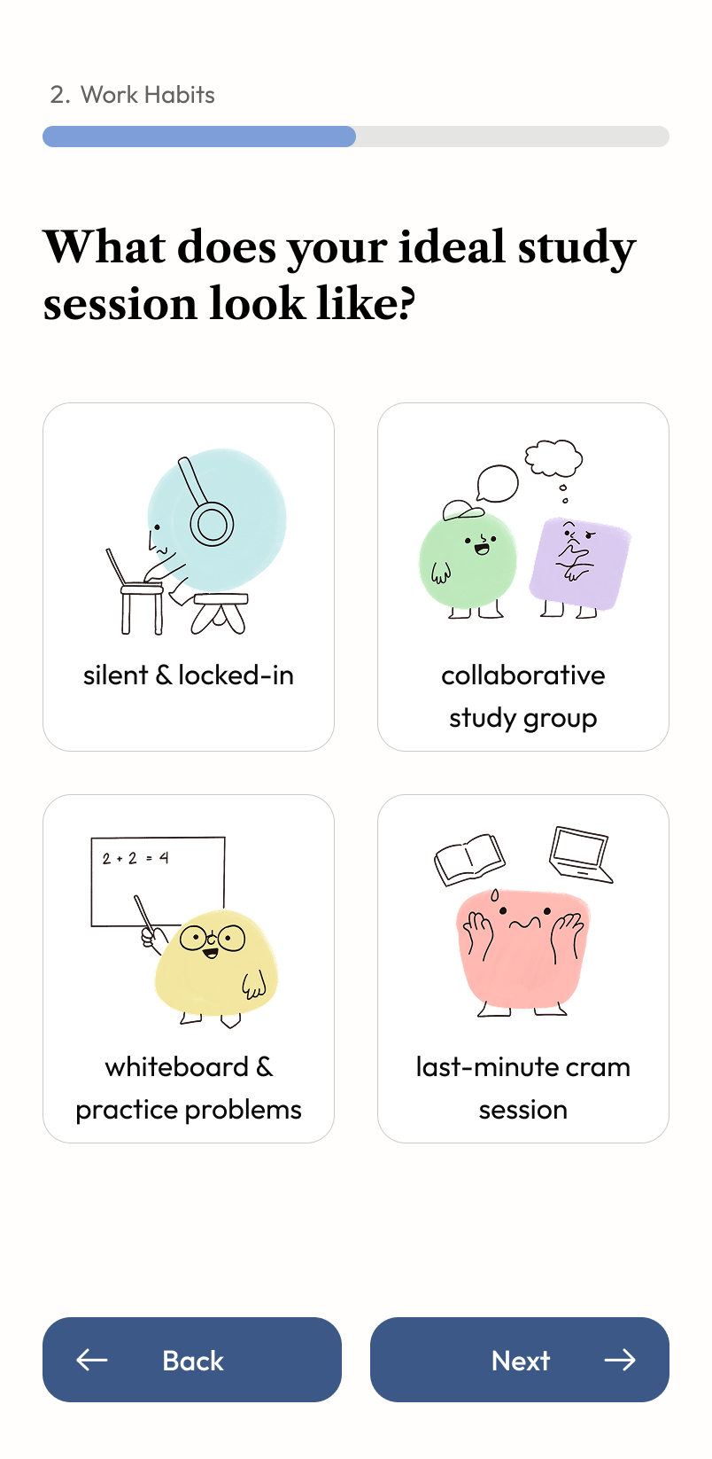 Bullb intro quiz screen