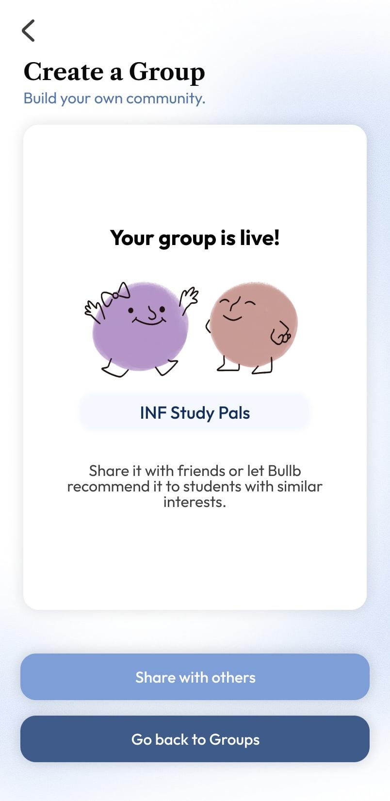Bullb study session confirmation