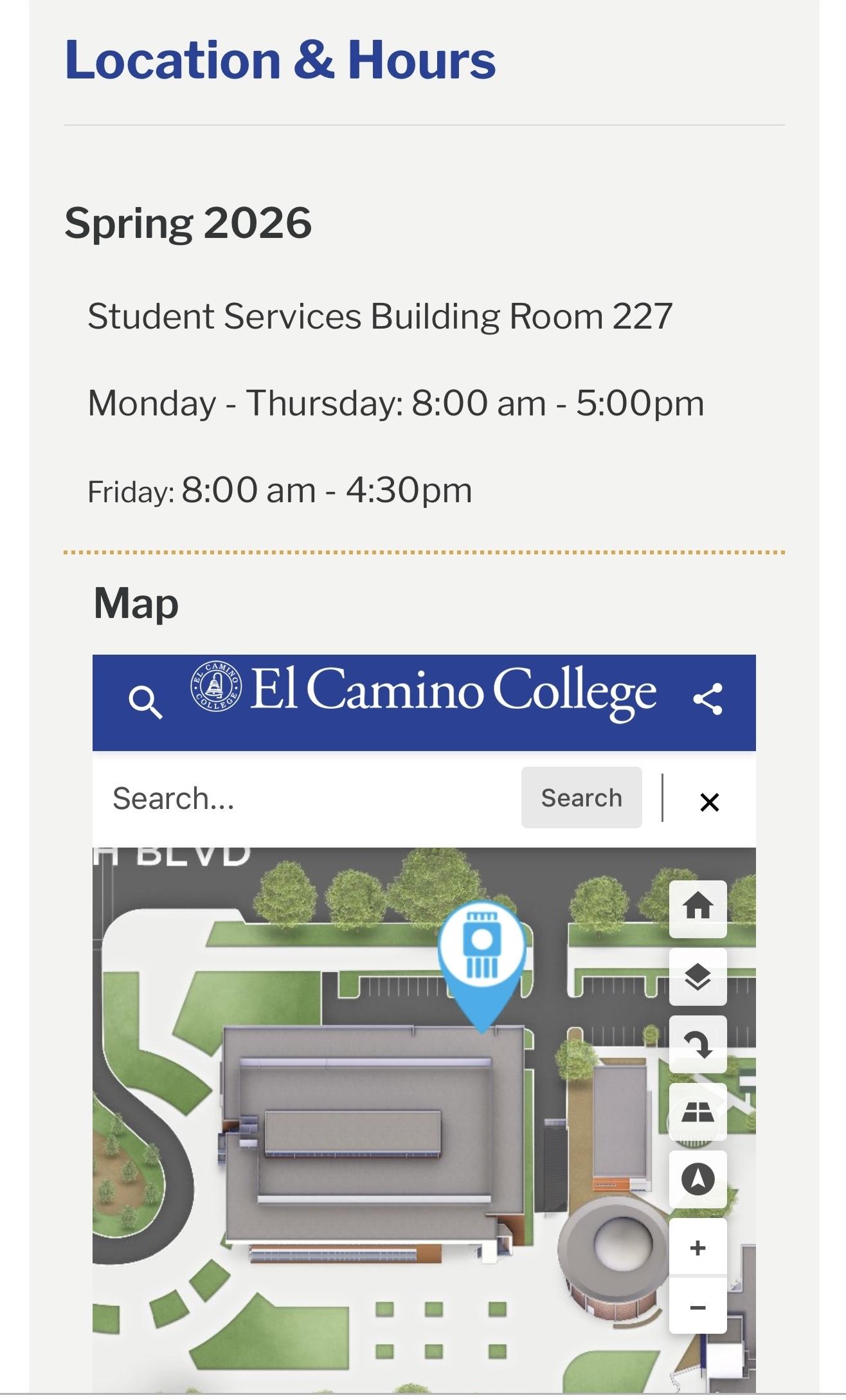 El Camino App map page