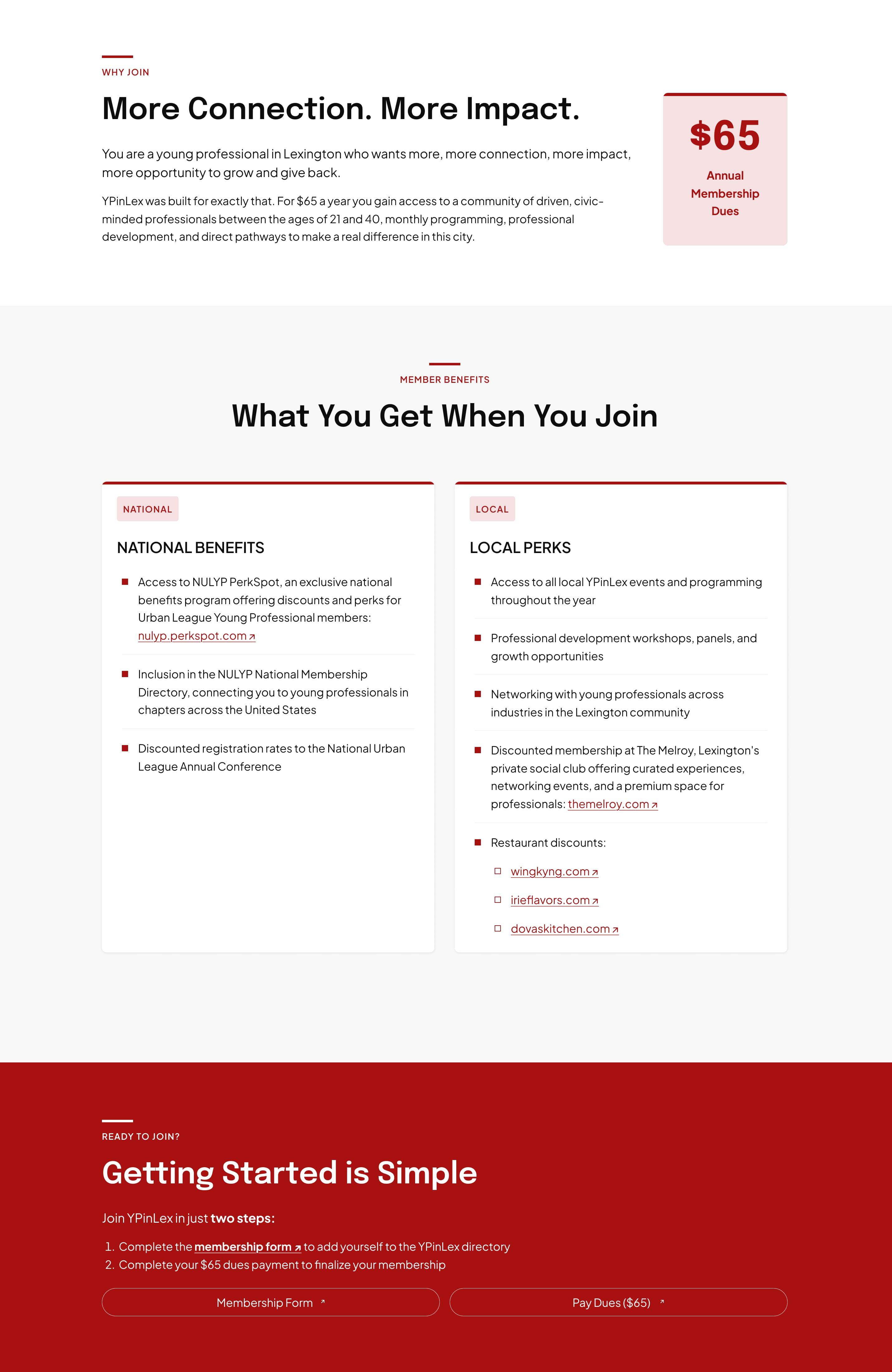 YPinLex join chapter page